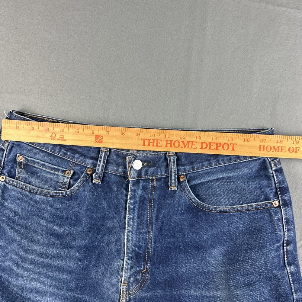 Levi’s 505 Denim Blue Jeans Mens 36x29 Casual Straight Leg Pants Medium Wash - Picture 6 of 14